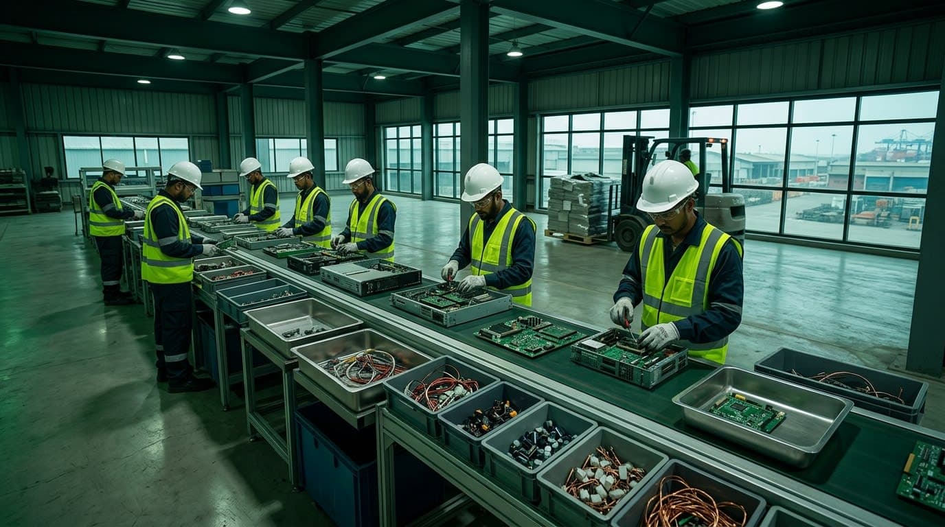 Chittagong E-Waste Sorting Line & Mechanical Disassembly Facility